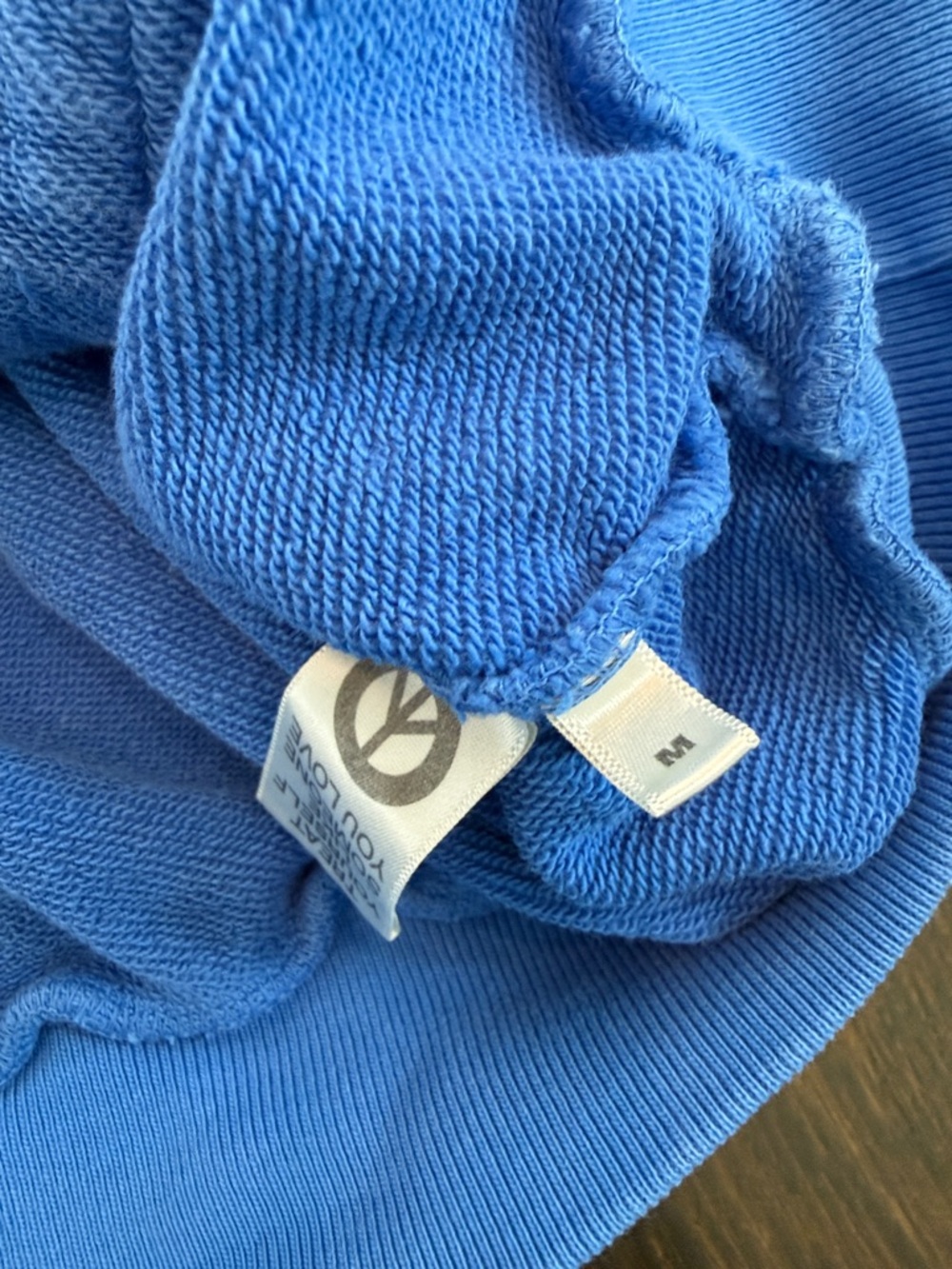 Madhappy Bright Blue Pullover Hoodie ombré & stitching on hood - Picture 4 of 4